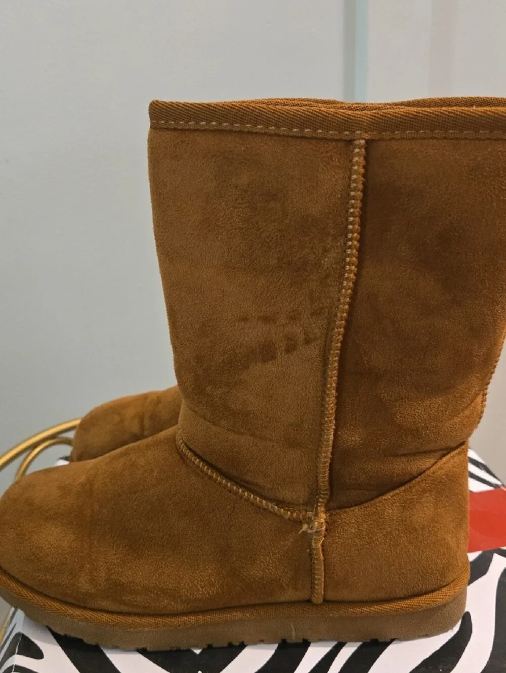 Hot Tomato Kids Brown Suede-Look Winter Boots